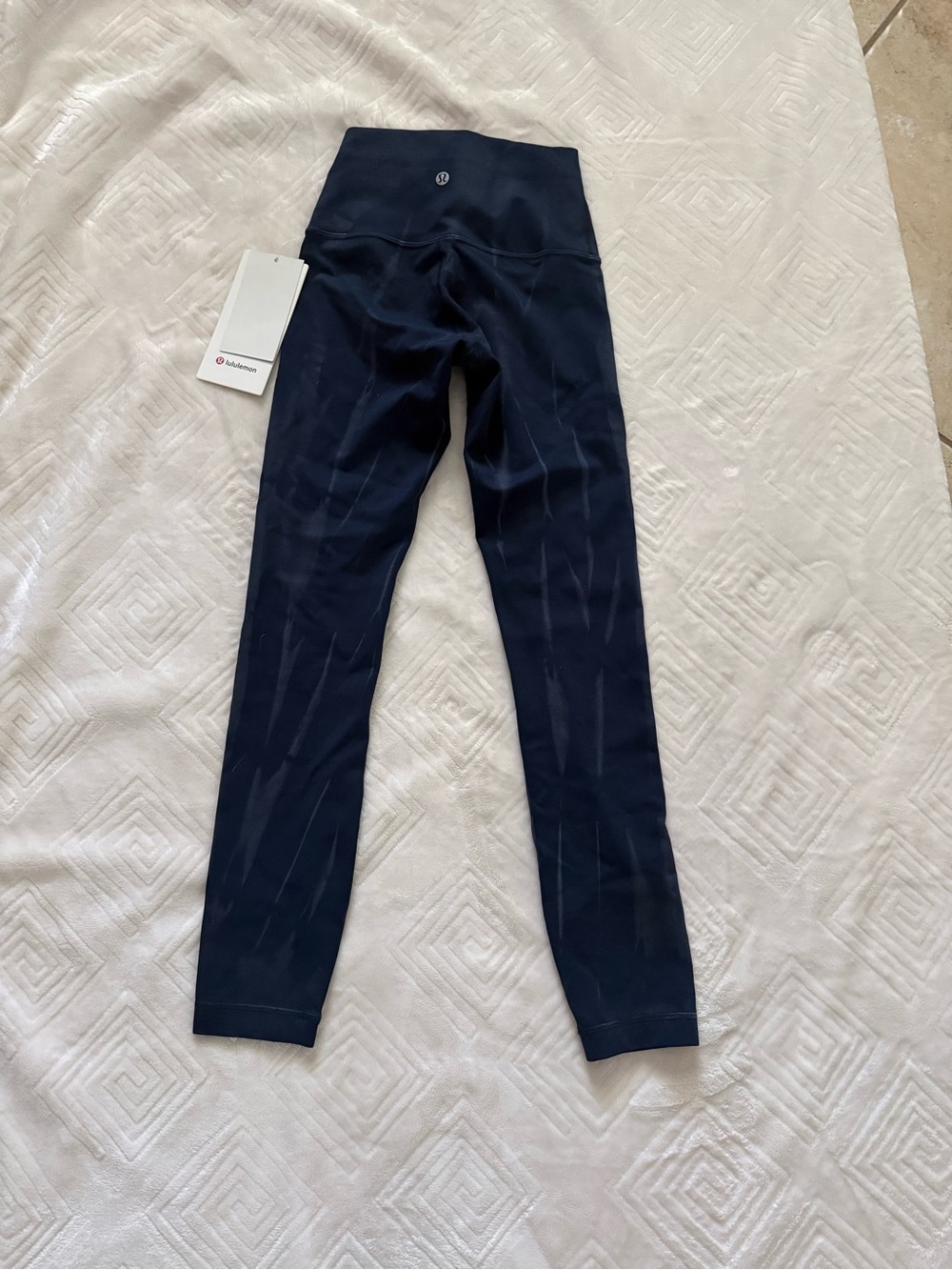 lululemon Wunder Under leggings-navy blue marble - Picture 2 of 3